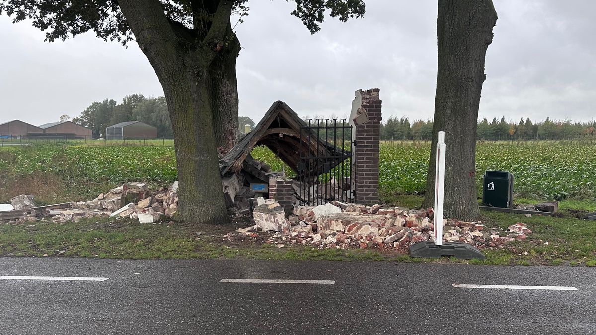 Van het kapelletje in Leunen is niks meer over: 'Stenen liggen 30 meter verderop'