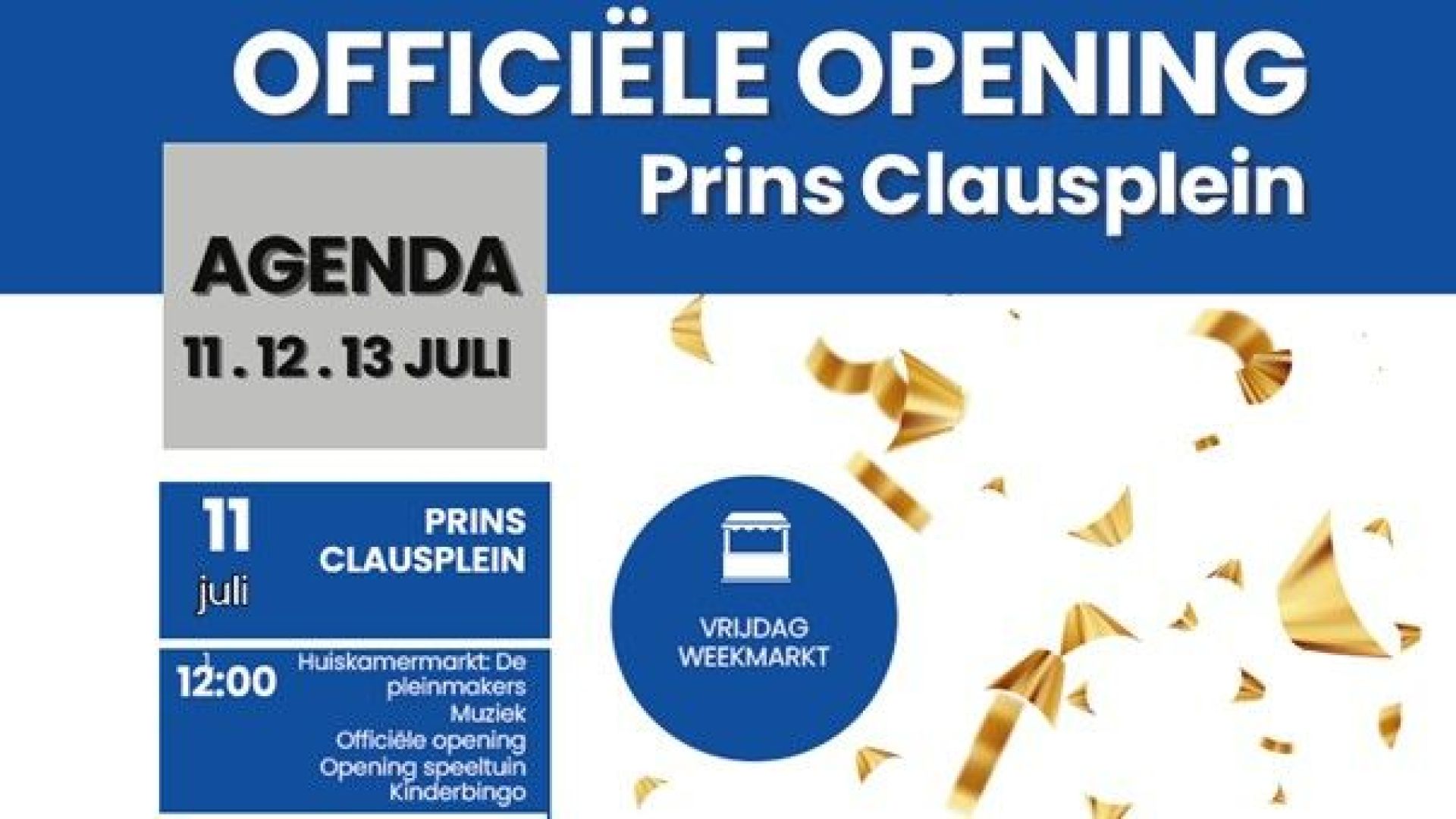Deel één van de flyer met activiteiten.