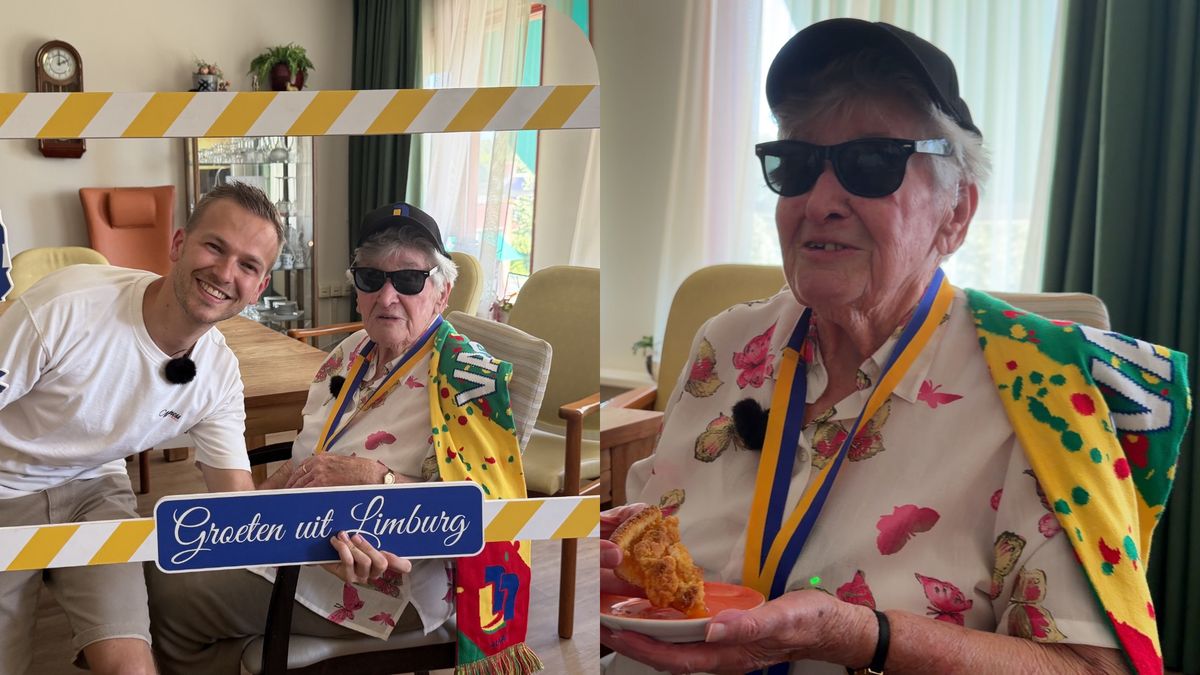Maria Catharina (96) uit Swalmen, die de Groningers 'harken' vindt, wordt op z’n Limburgs verrast