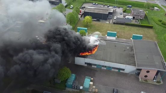 Woordvoerder VRD: "We kregen een melding dat er een machine in brand was gevlogen."