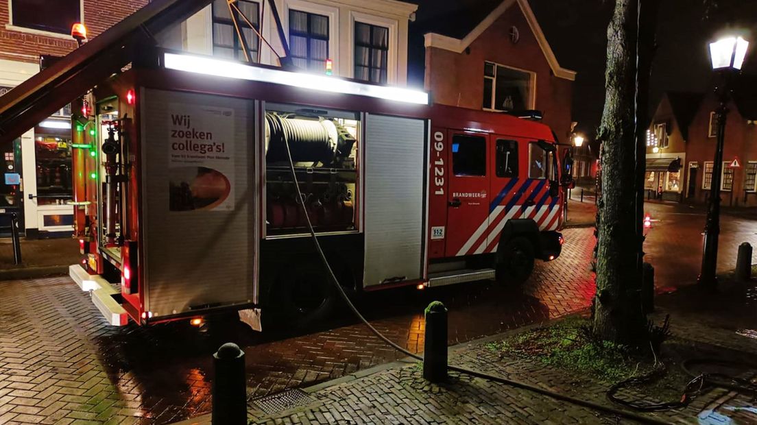 De brandweer wist het vuur snel te doven.