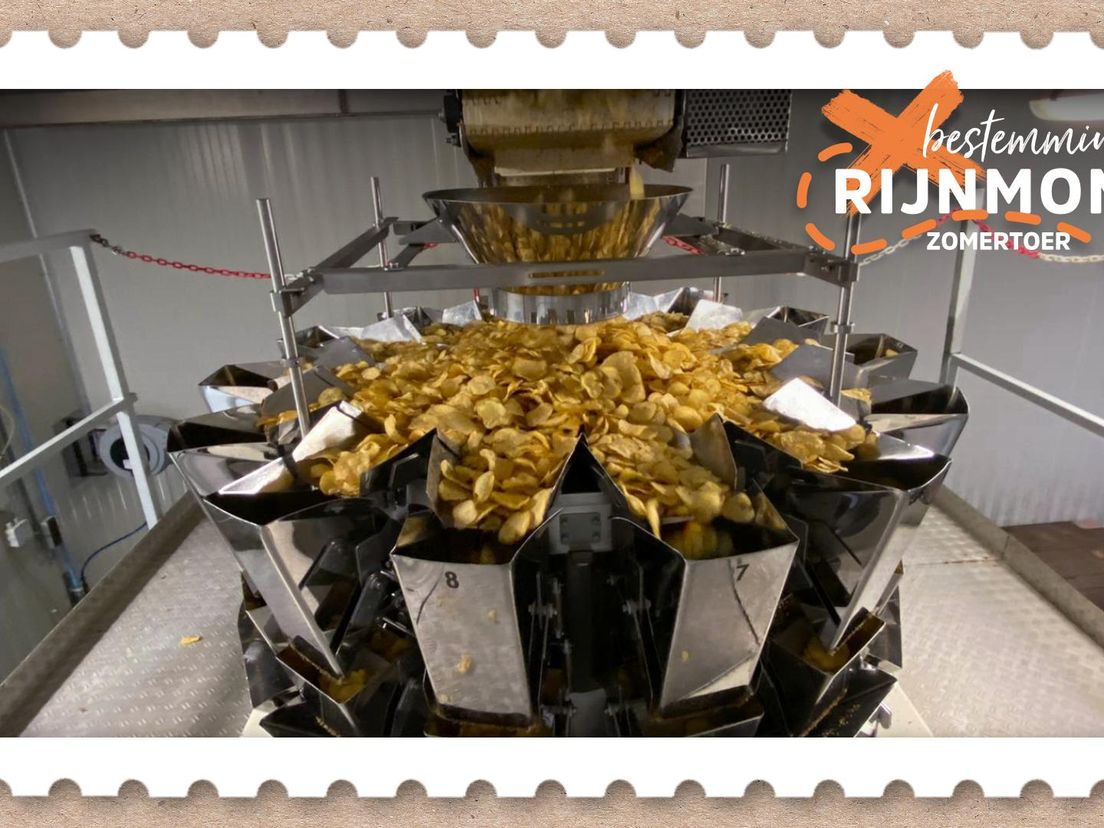 Chips wordt gewogen tot 150 gram