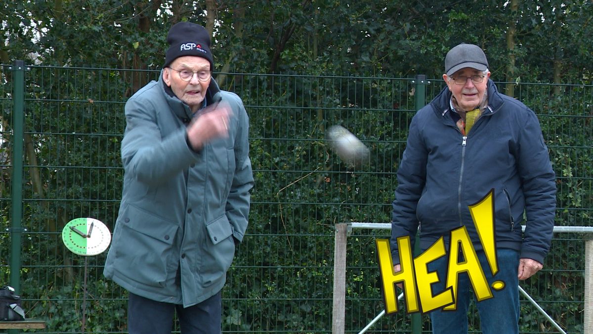 HEA! 102-jarige Jouster speelt iedere week jeu de boules