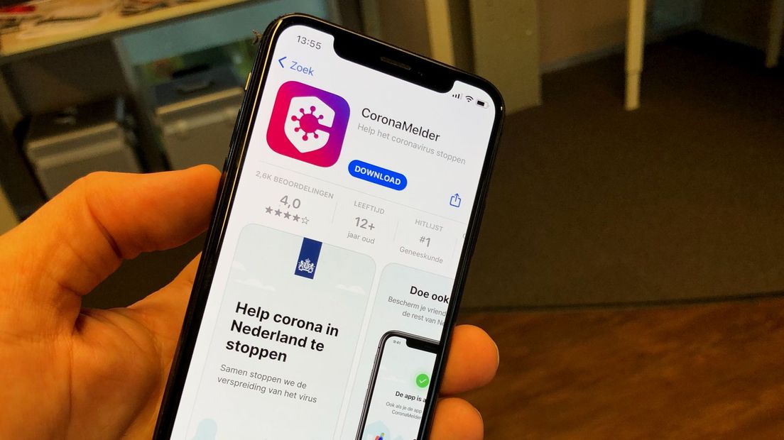 De CoronaMelder-app is er voor de iPhone en Android