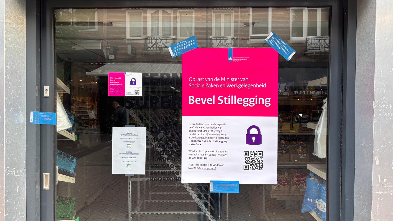 Supermarkt in Middelburg moet een maand dicht van Arbeidsinspectie