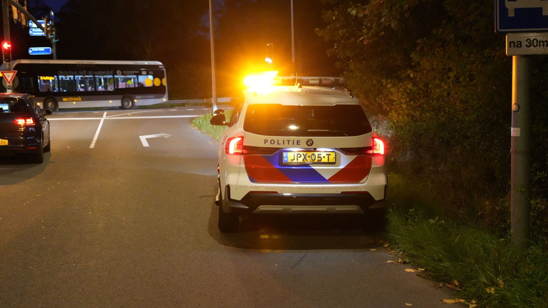 Politie op de Friesestraatweg