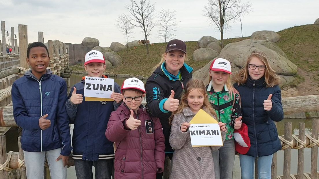 De Kinderraad maakte de namen bekend: Zuna en Kimani (Rechten: Wildlands Adventure Zoo Emmen)