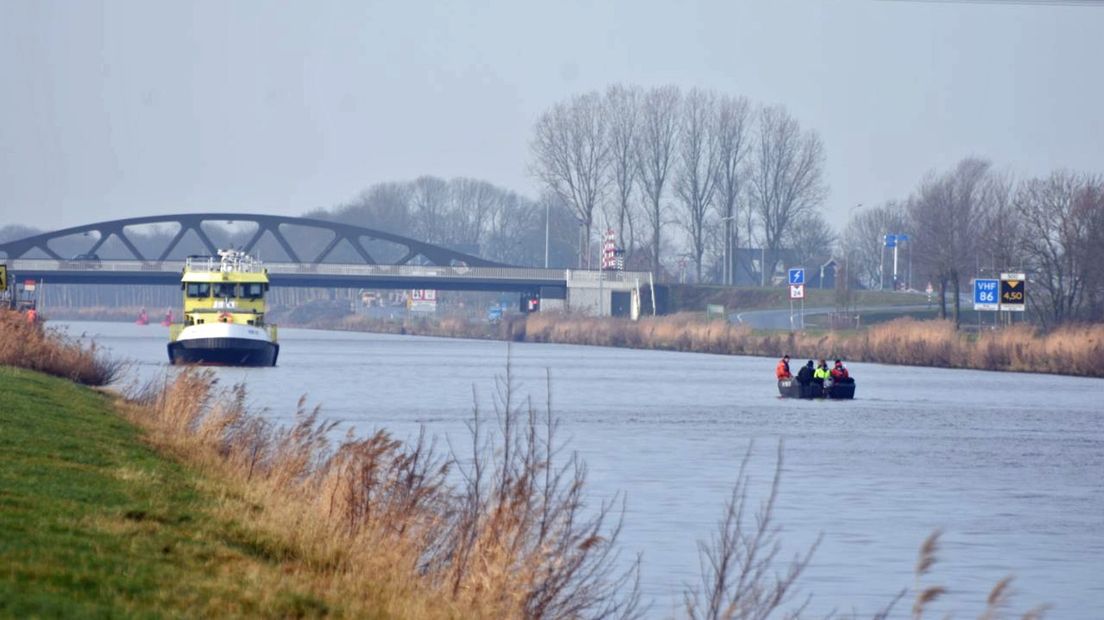 Beeld van de zoektocht naar de vermiste vrouw