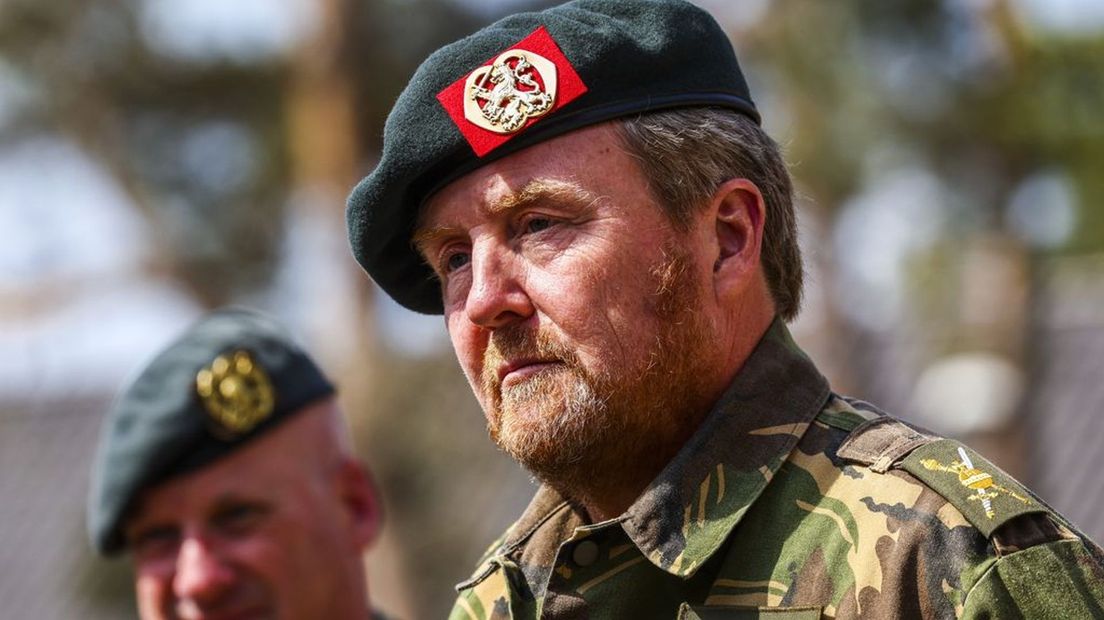 Koning Willem-Alexander in Schaarsbergen.