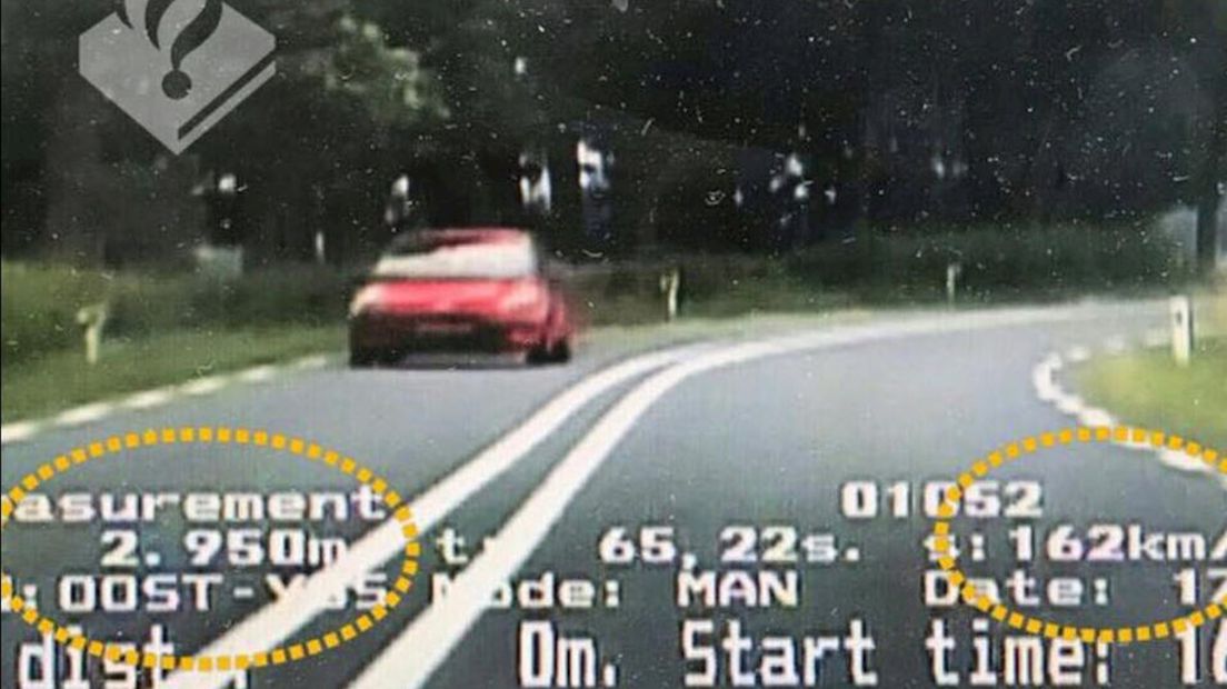 Motorrijder gaat veel te hard over de N337