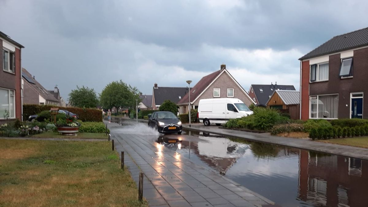 Hoosbui zorgt voor wateroverlast in Nijeveen en Darp
