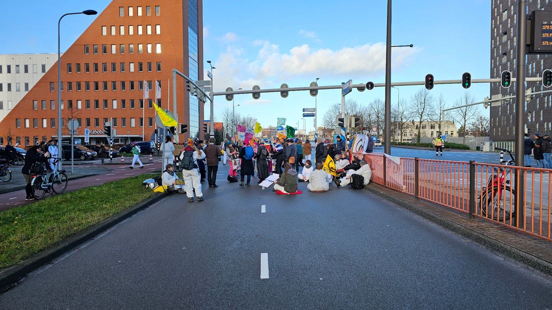 Actievoerders op de Europaweg