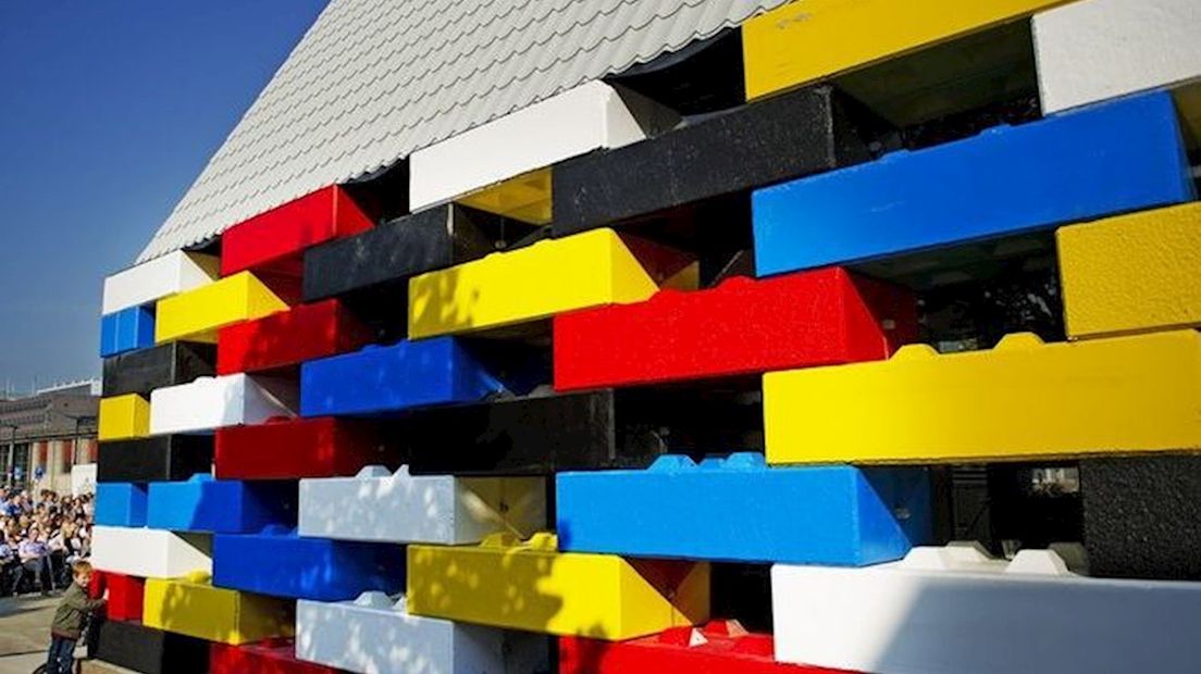 Kerkdienst in Legokerk