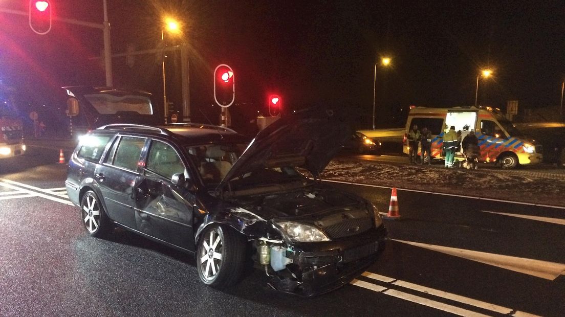 Botsing op afrit N50