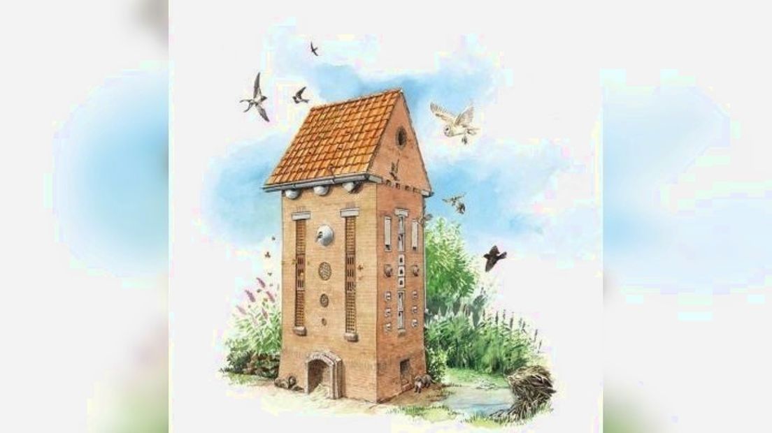 Een tekening van een faunatoren