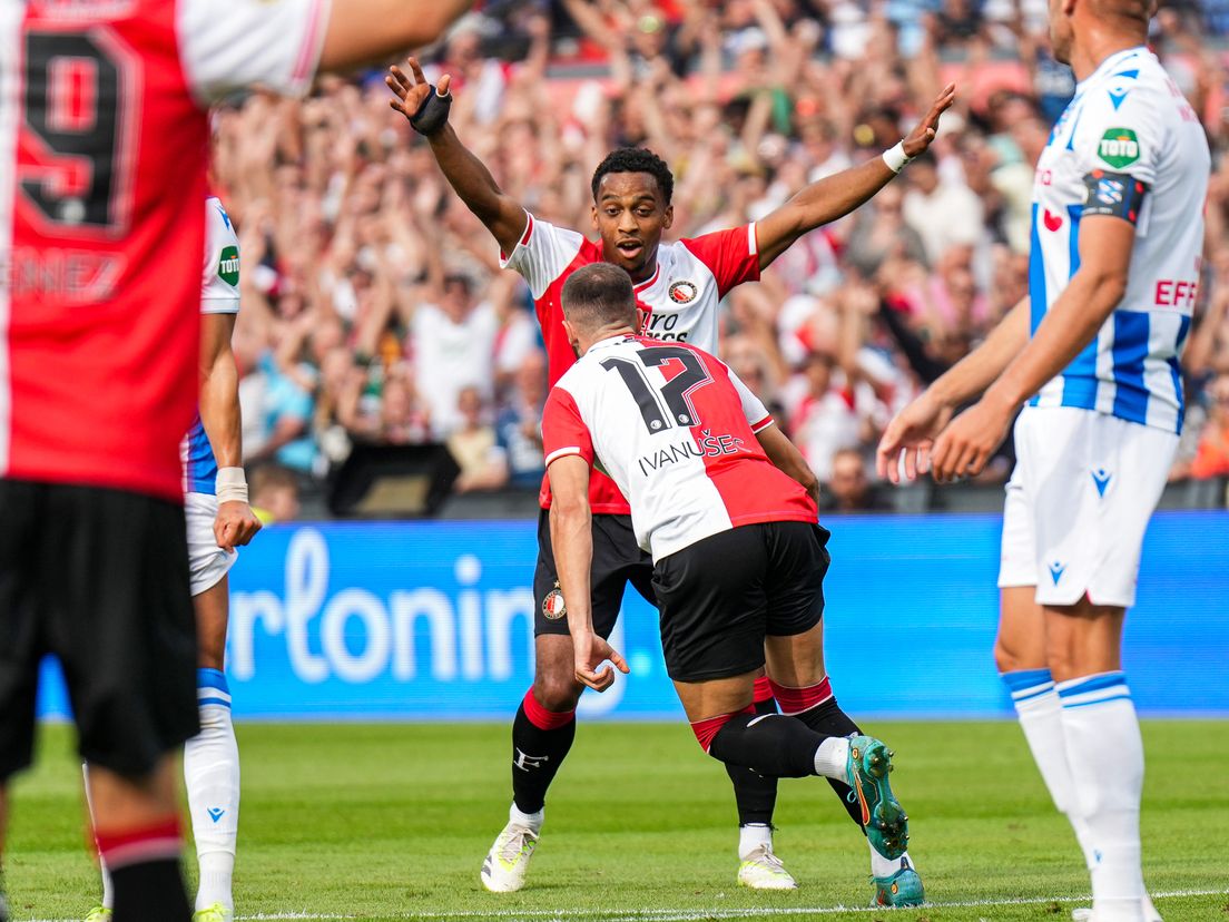 Luka Ivanusec maakt zijn eerste goal in Rotterdamse dienst