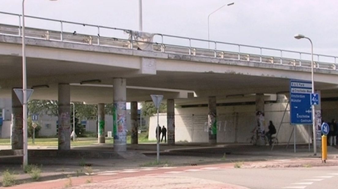 Viaduct bij UT in Enschede