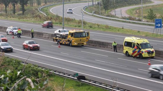 Ongeval op A12 • brand in noodopvang.