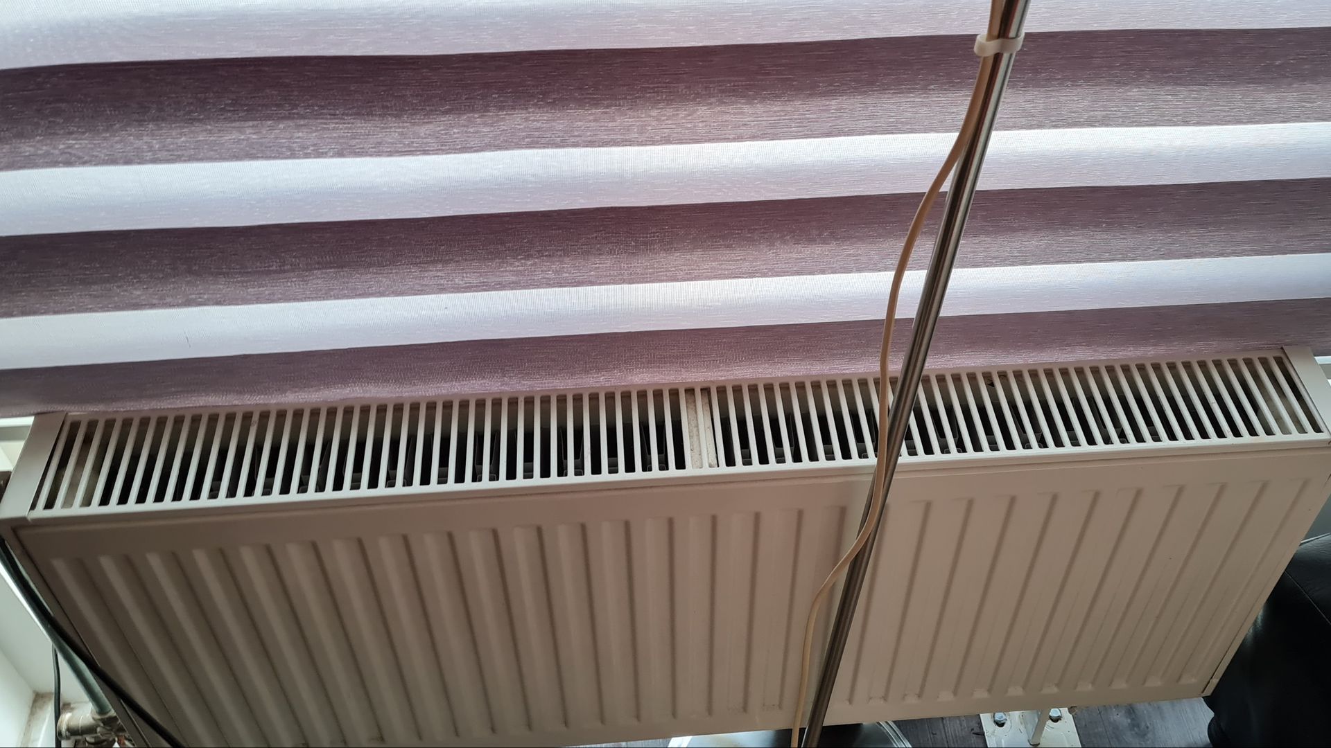 De verwarming in het studentenhuis van Nathaniel