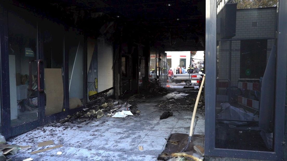 Ravage na brand in Deventer binnenstad
