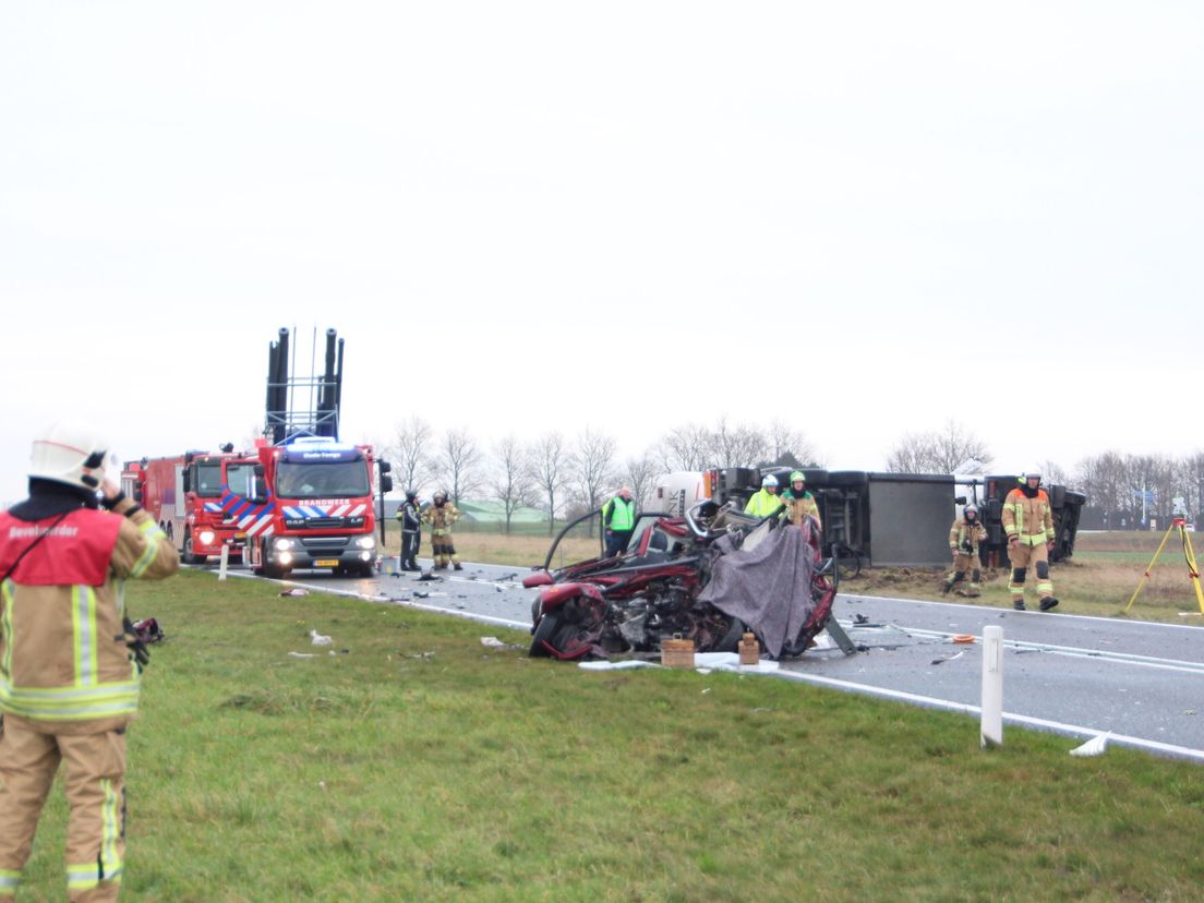 Een dodelijk ongeval op de N59 in 2015.