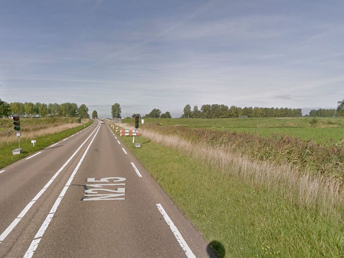 De N215 bij Melissant.