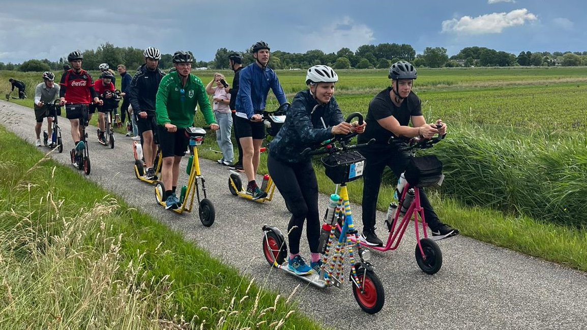 De steppers onderweg
