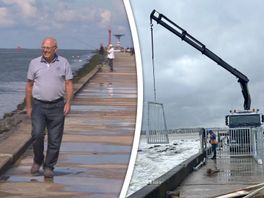 Golf sleurde Ron van de pier in Hoek van Holland, nu gaat de pier deels dicht: 'Waanzin'