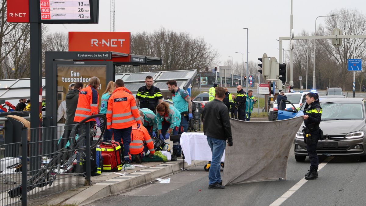 Fietser gewond bij aanrijding met auto