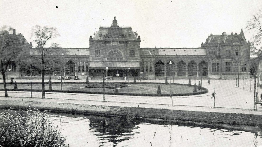 Het Groninger Hoofdstation rond 1940