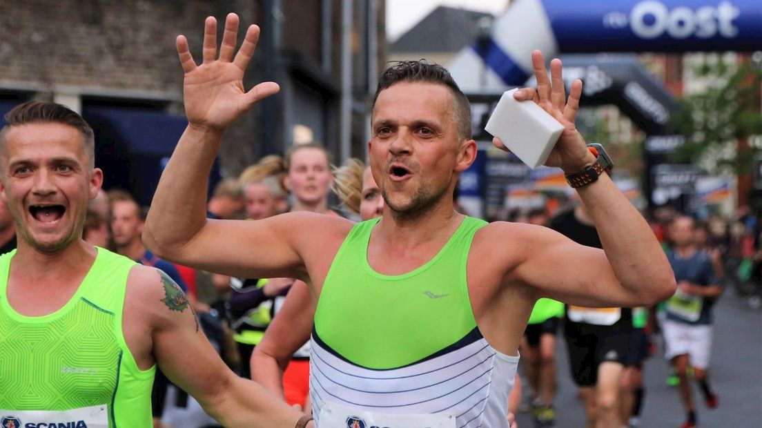 Hardlopers tijdens de Halve Marathon van Zwollse