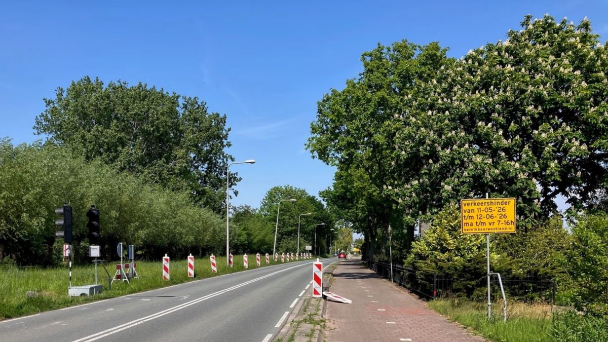 Werkzaamheden aan grote weg: maand lang één rijbaan afgesloten