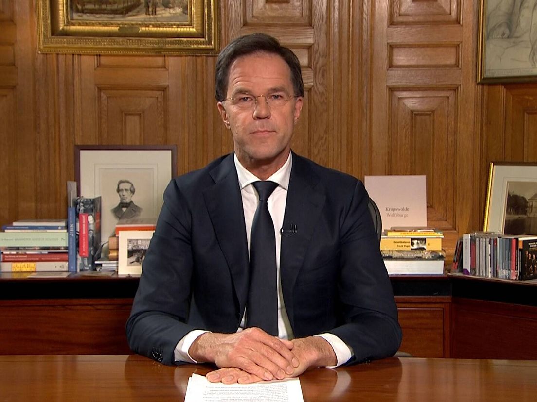 Mark Rutte hield vanavond een toespraak.