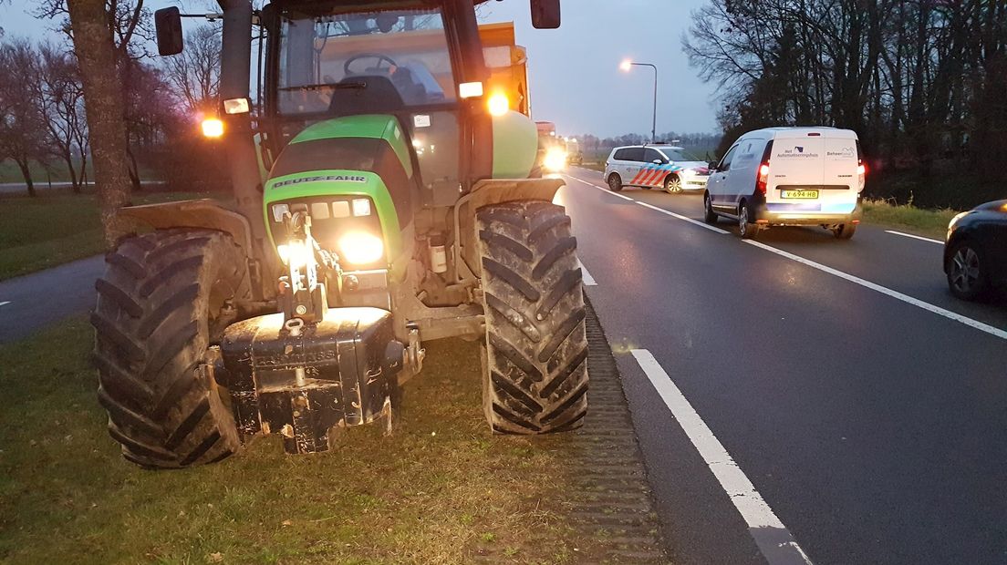 Gewonde na aanrijding tussen tractor en automobilist N758 bij Nieuwleusen