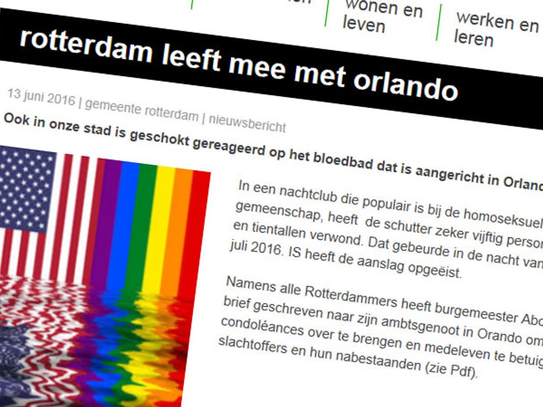 Aboutaleb leeft mee met slachtoffers Orlando