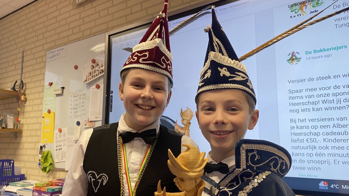 Jeugdprins Cas uit Tungelroy pleit voor 'plat' op school: 'met memoryspel en leesplankje'