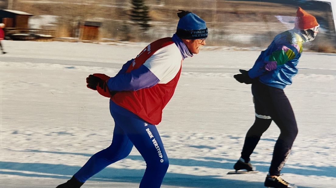 Leendert Lentz op de Weissensee in 1998