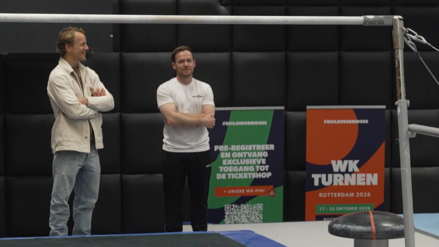 Epke Zonderland in het Topsportcentrum.