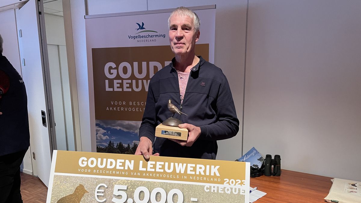 Gouden Leeuwerik voor akkerbouwer Eleveld in Hooghalen