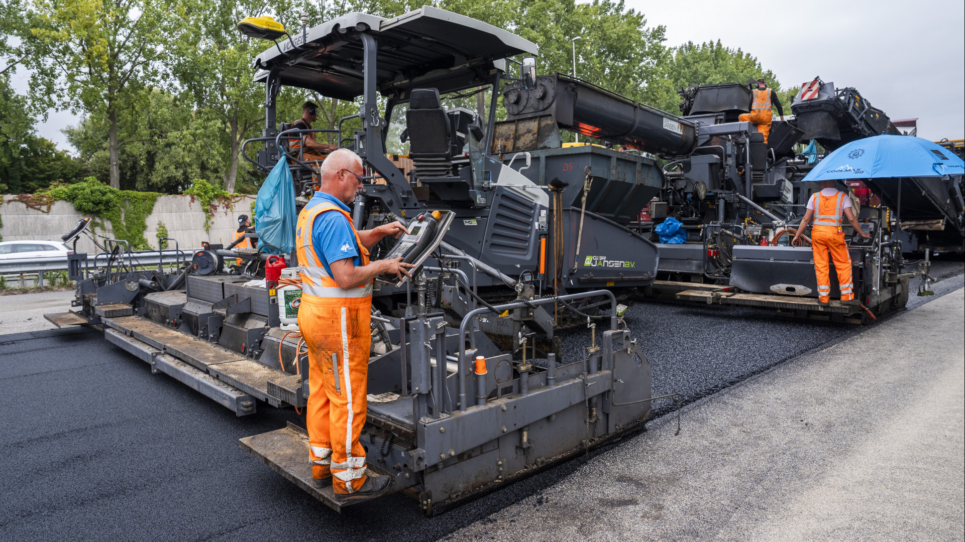 De A12 is afgelopen weekend opnieuw geasfalteerd
