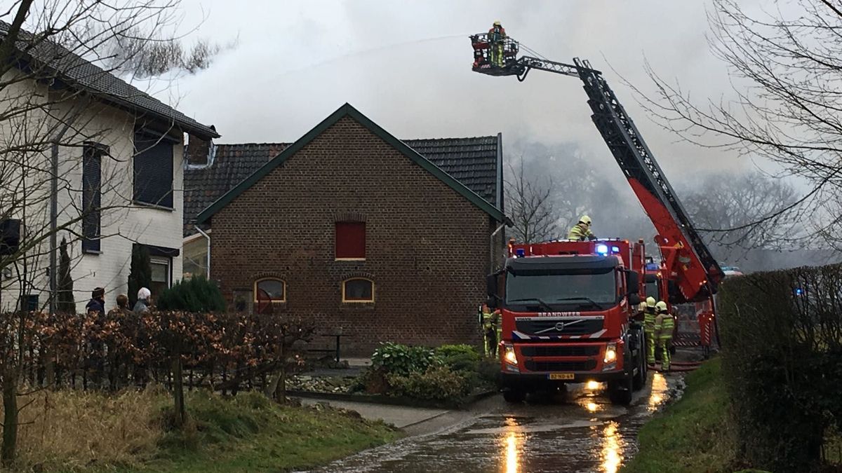 Felle woningbrand in Slenaken niet aangestoken
