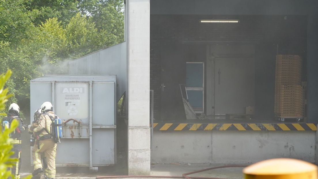 Brand in Aldi Assen