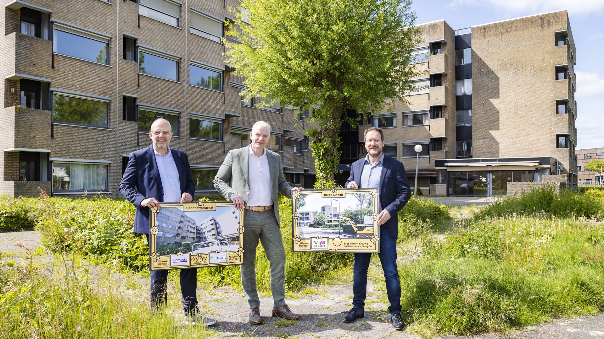 Nieuwe appartementen in 'Oude Jannes' Hoogeveen, bewoners gaan pand