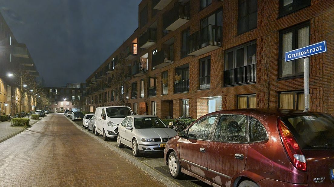 De Grunostraat waar de poging tot diefstal plaatsvond