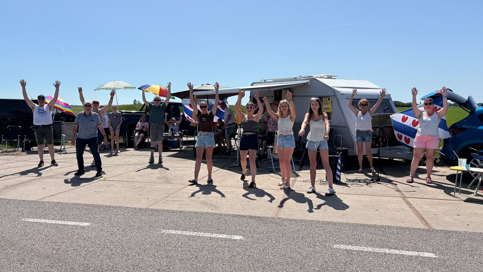 Support langs de route