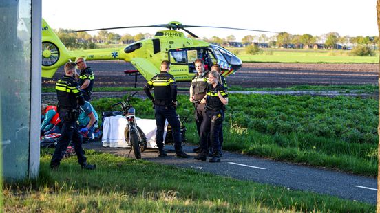 Fatbiker gewond bij ongeluk in Zwartemeer. Fatbiker gewond bij ongeluk in Zwartemeer.