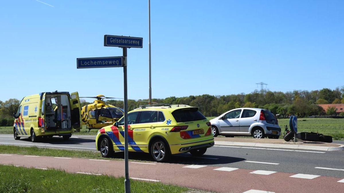 112 Nieuws: Scooterrijder met traumahelikopter naar ziekenhuis | Grote natuurbrand goed te zien vanu