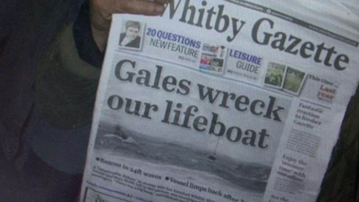 De Warnow strandt voor de kust van Whitby Omroep Zeeland