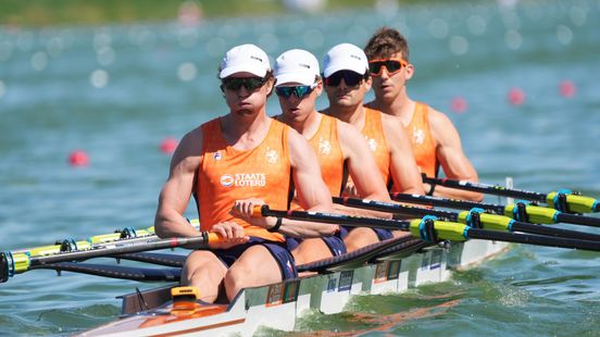 Van Sabben grijpt naast medaille met Nederlandse dubbelvier op WK roeien Nieuws