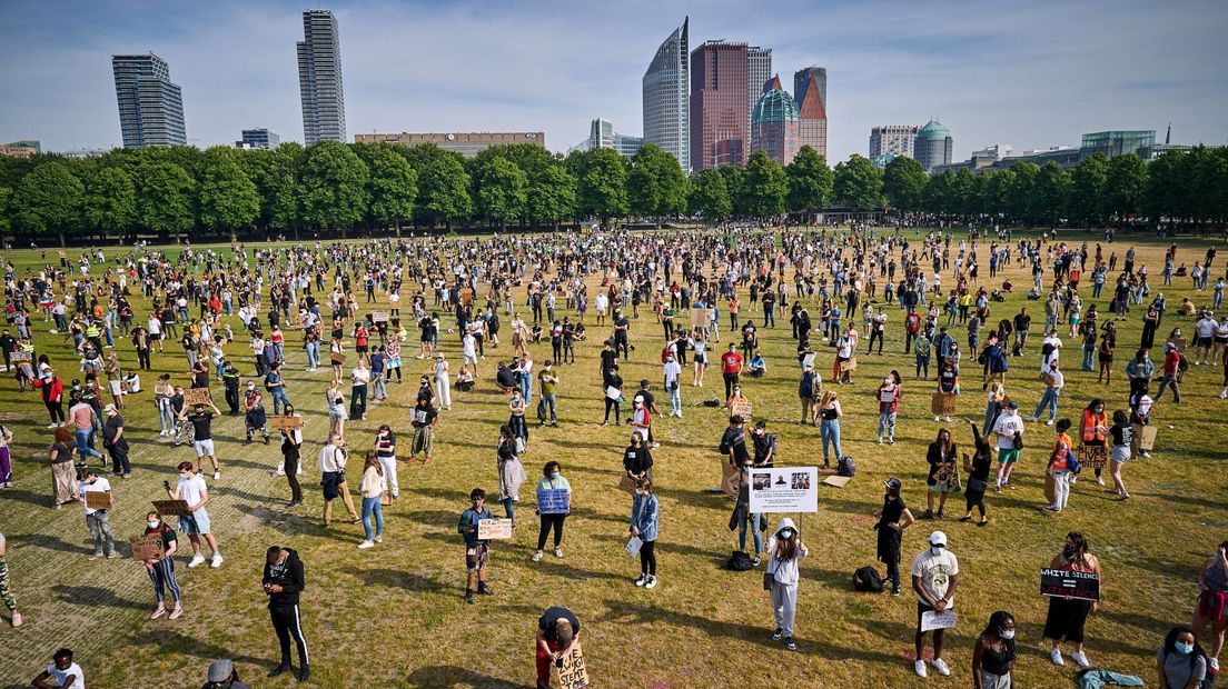 Het protest in Den Haag was op het Malieveld